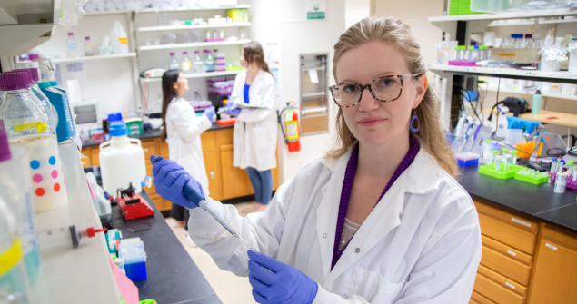 A professor conducting research at TCU.