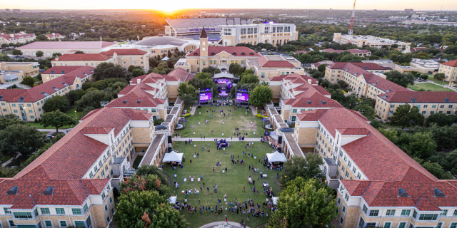 Aerial of the Campus Commons