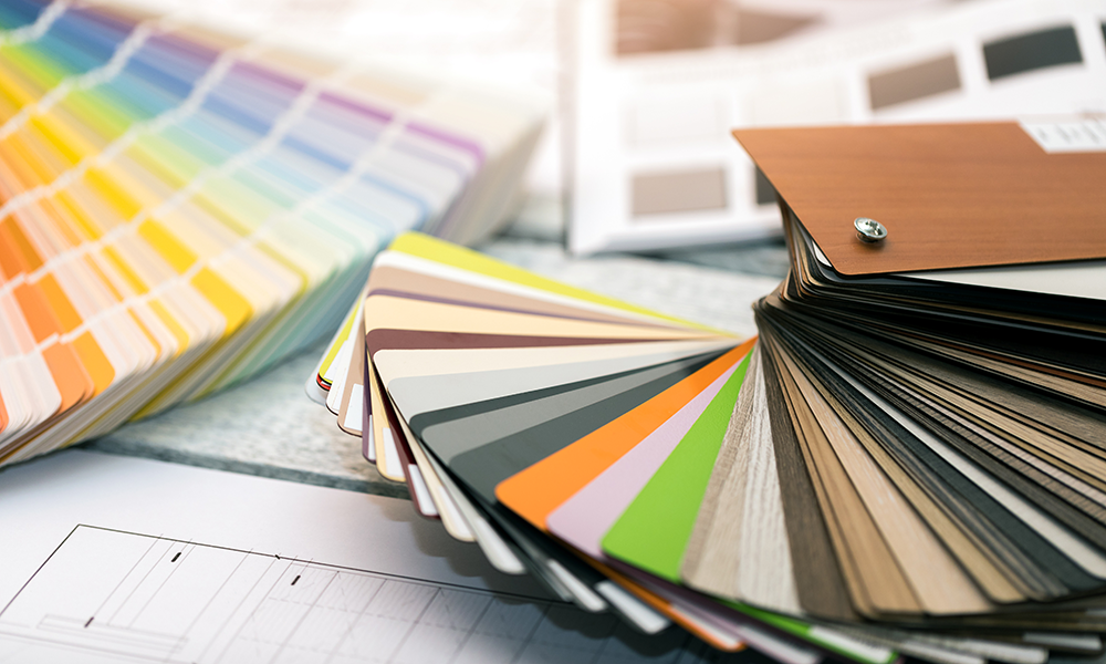 an ink color selector book
