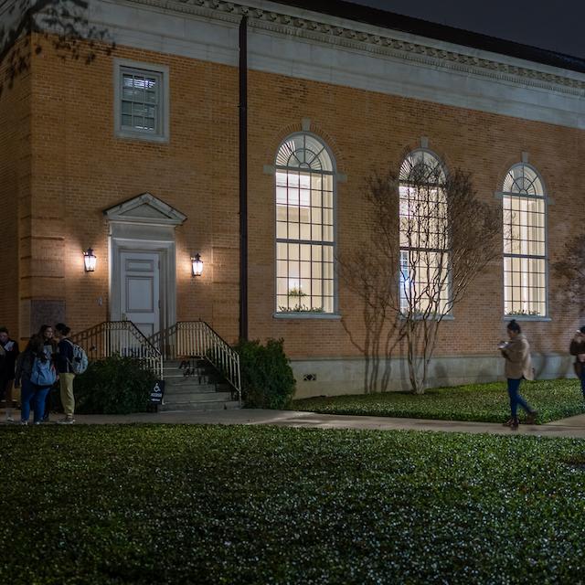 campus at night