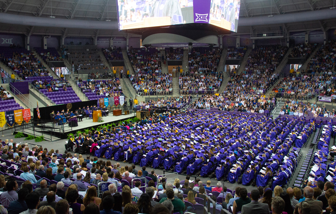 TCU Graduated 750 at Fall Commencement